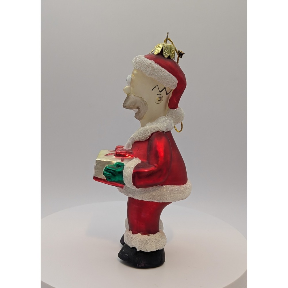 Kurt Adler - The Simpsons -Santa Homer Doughnuts-Glass Christmas Ornament - 2003 - Picture 3 of 7